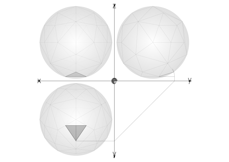 43 net construction geodesic spheres recursive from tetrahedron