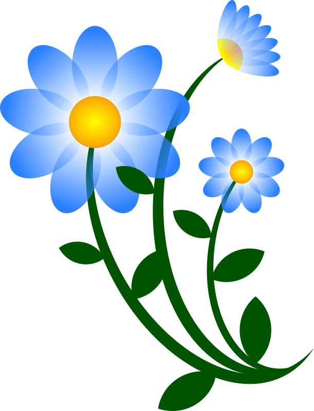 Blue Flower Motif