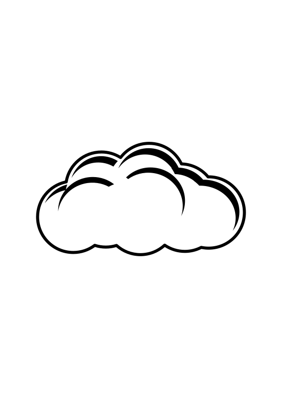 Simple Cloud Black & White