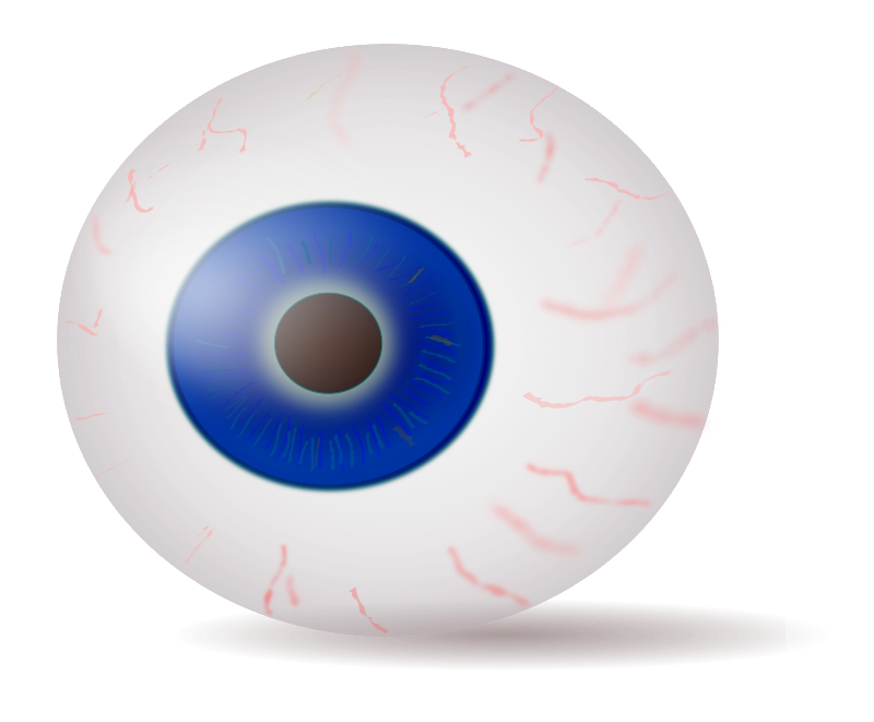 Eyeball blue realistic