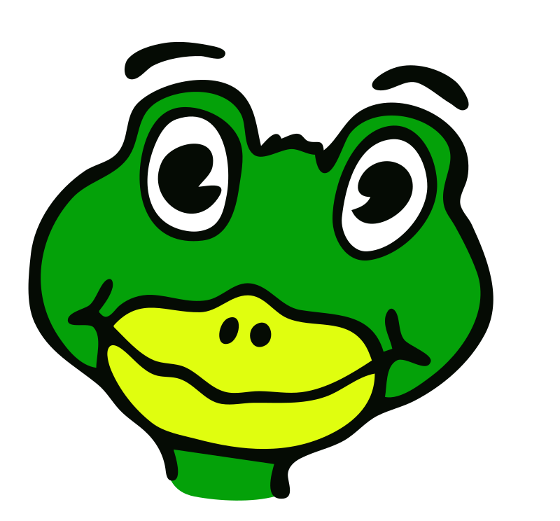 drawn frog