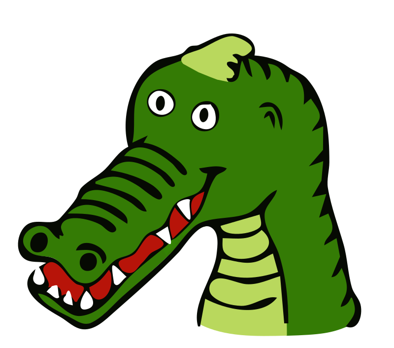 drawn crocodile