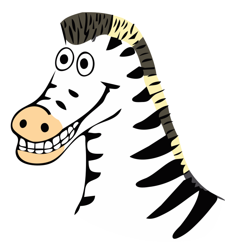drawn zebra