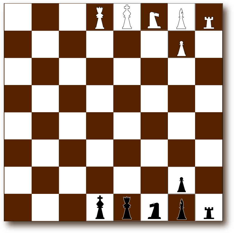 Chessboard 2d Brown