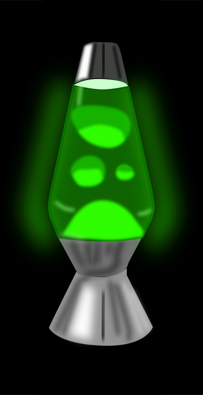 Lava-lamp (Glowing green)