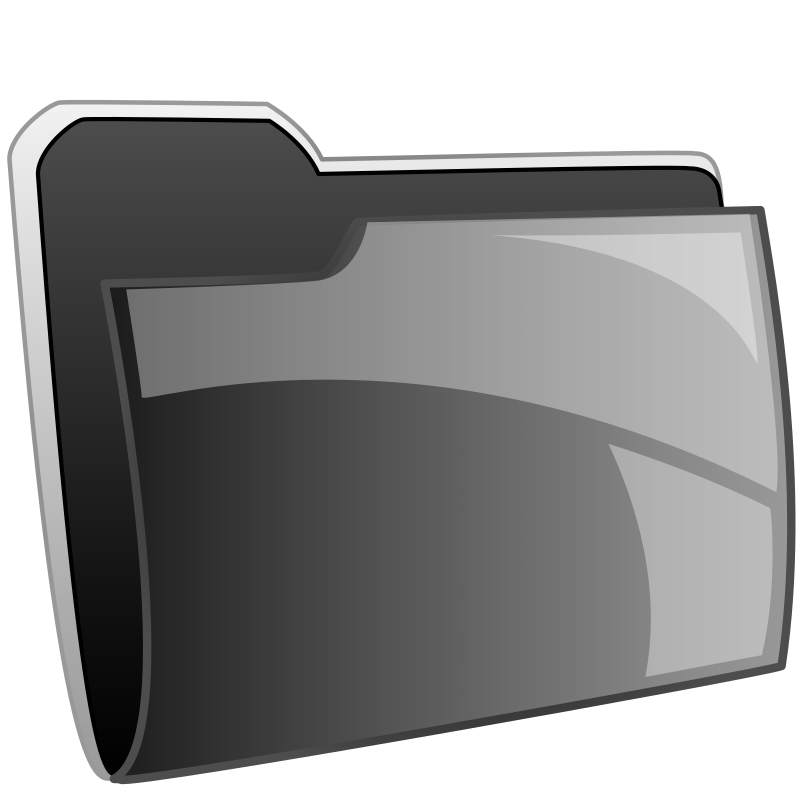 black folder