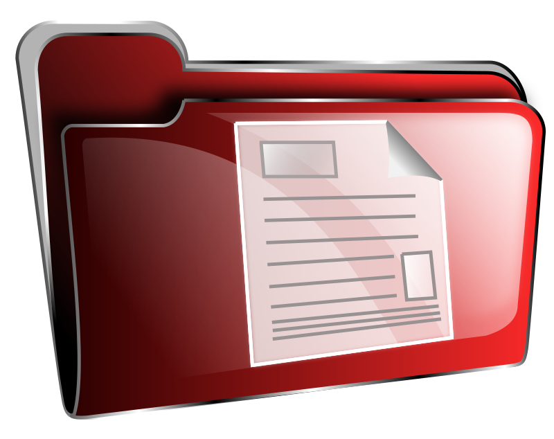 Folder icon red document