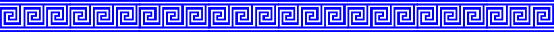 Blue Greek Key With Lines Border