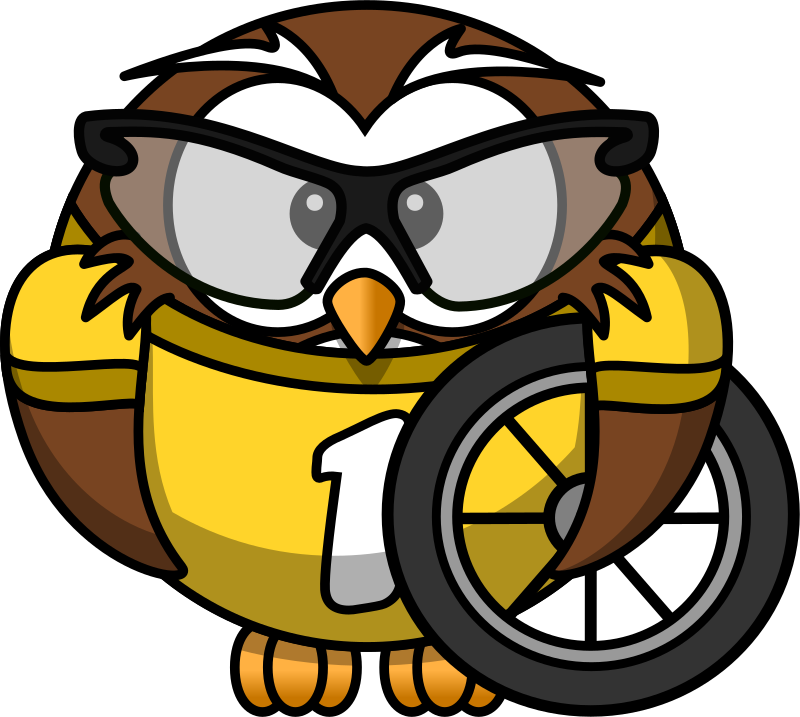 Owl cyclist