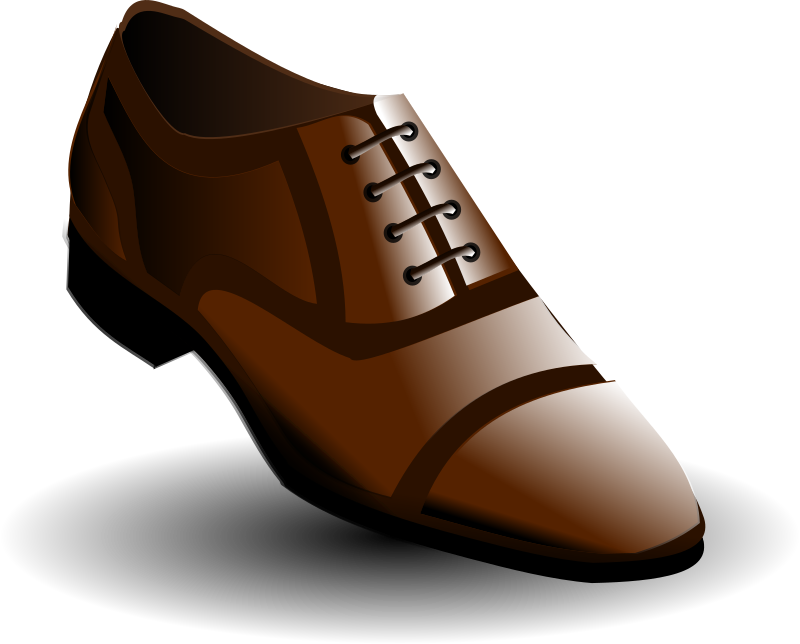 brown shoes