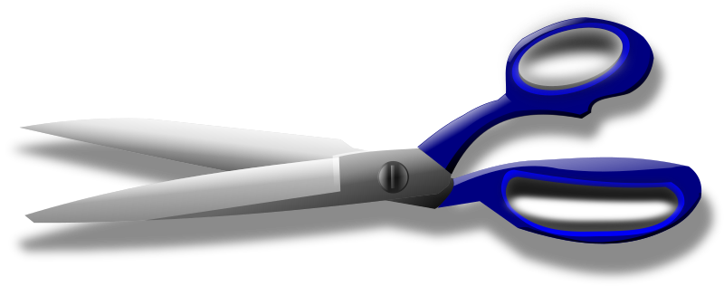 scissors blue