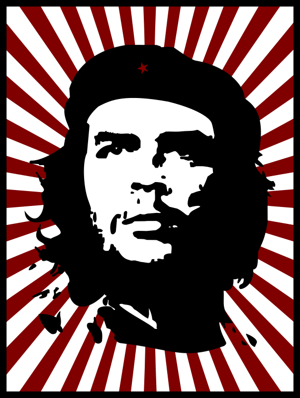 Che with red background