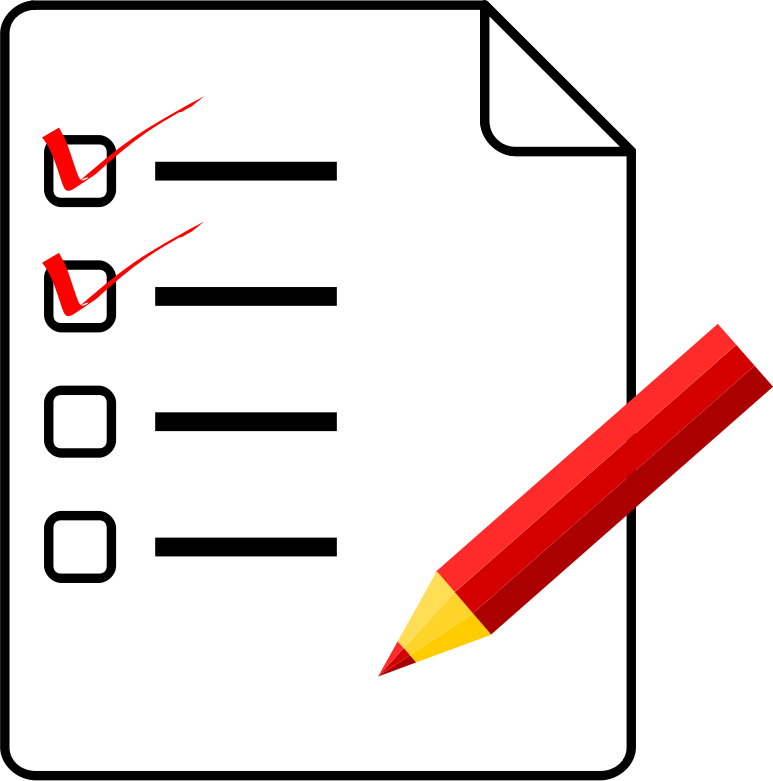 tapout checklist clipart