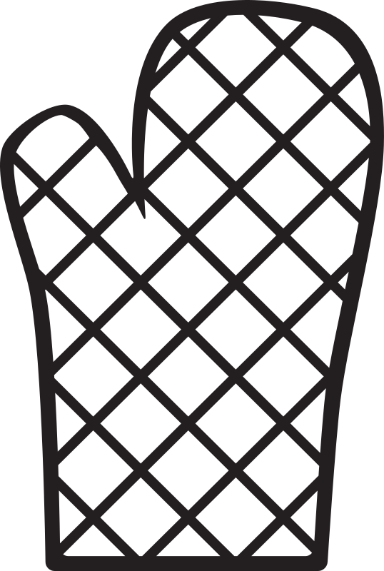 Kitchen Icon - Oven Mitt