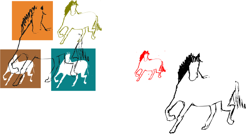 Horse silhouette