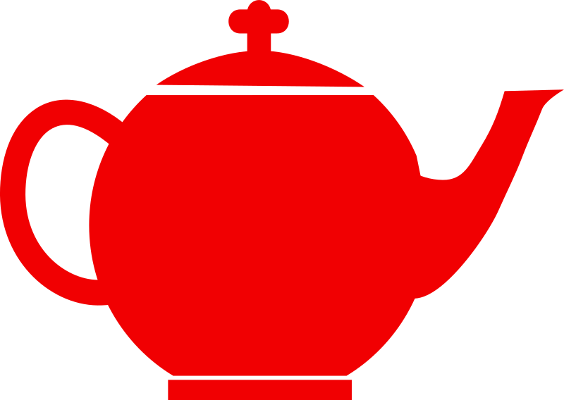 Jubilee tea pot red