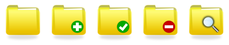 Yellow Folder Icons