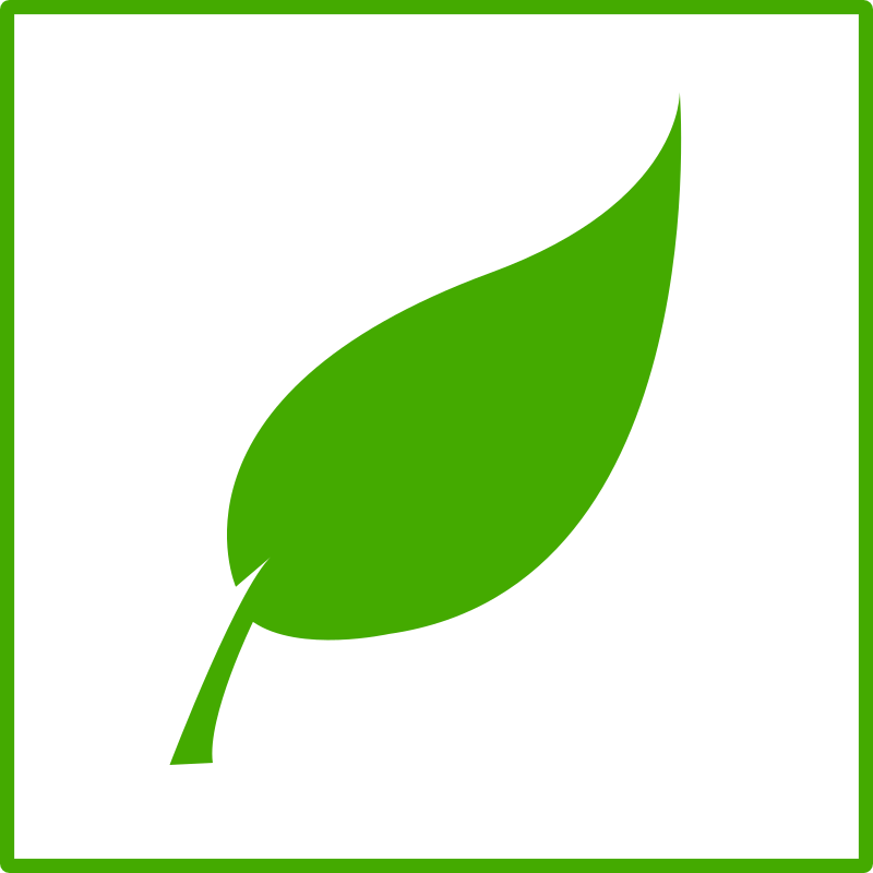 eco green leaf icon