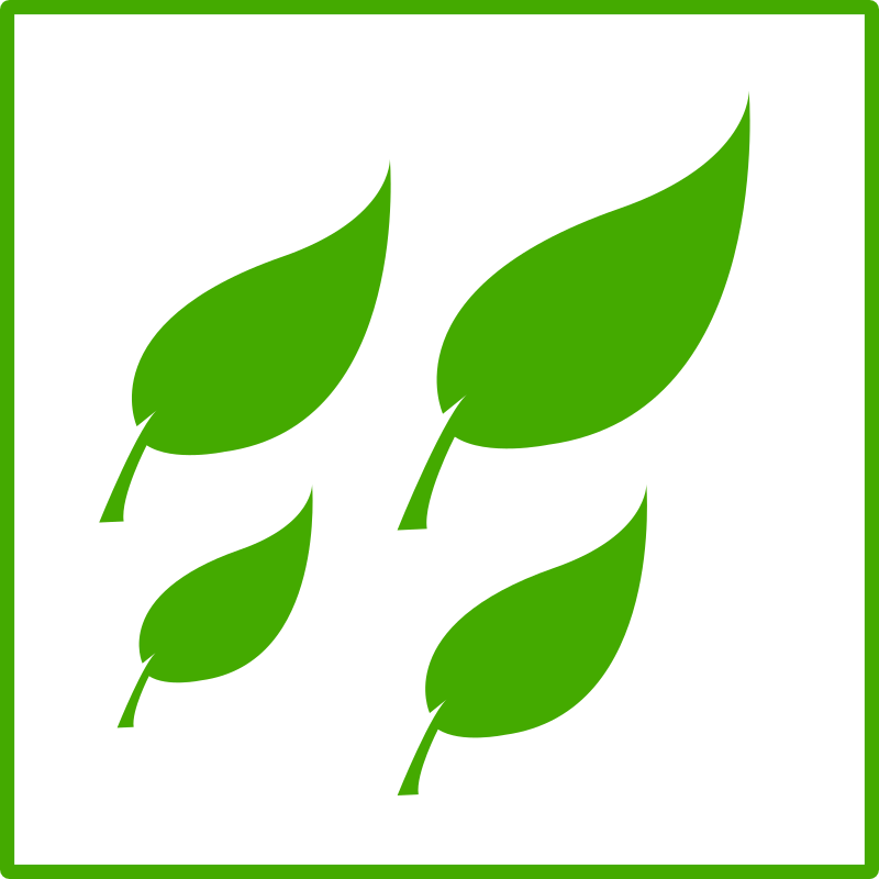 eco green leaves icon