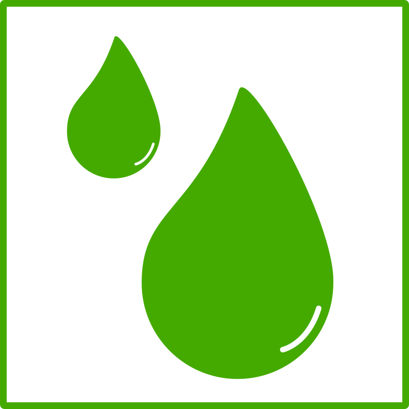 eco green drop of water icon