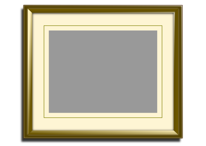 Golden picture frame