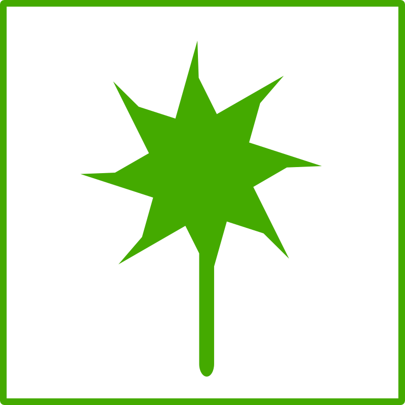 eco green flower icon