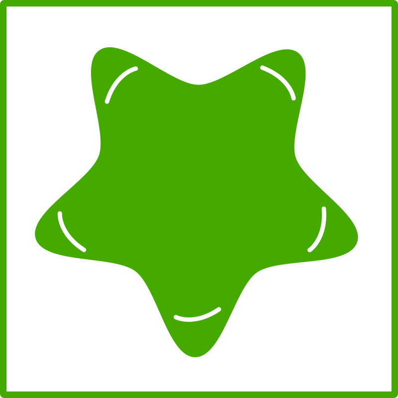 eco green star icon