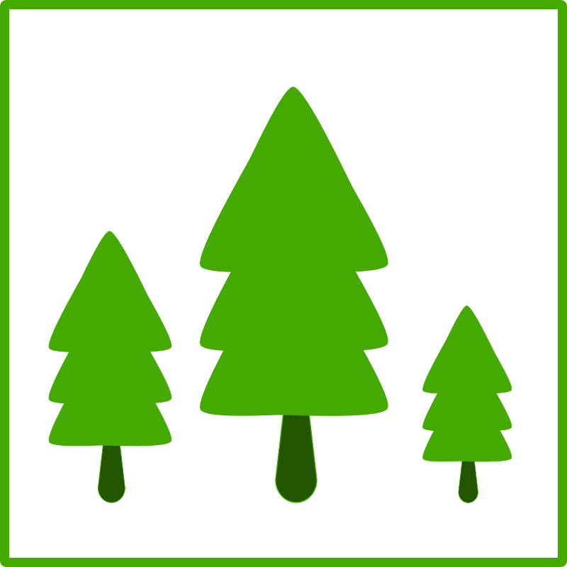 eco green trees icon