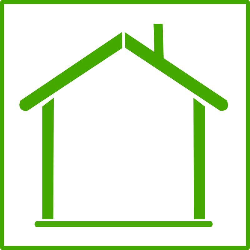 eco green house icon