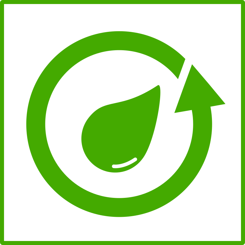 eco green recycle water icon