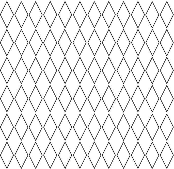 Diamond Grid Pattern - No Color 1