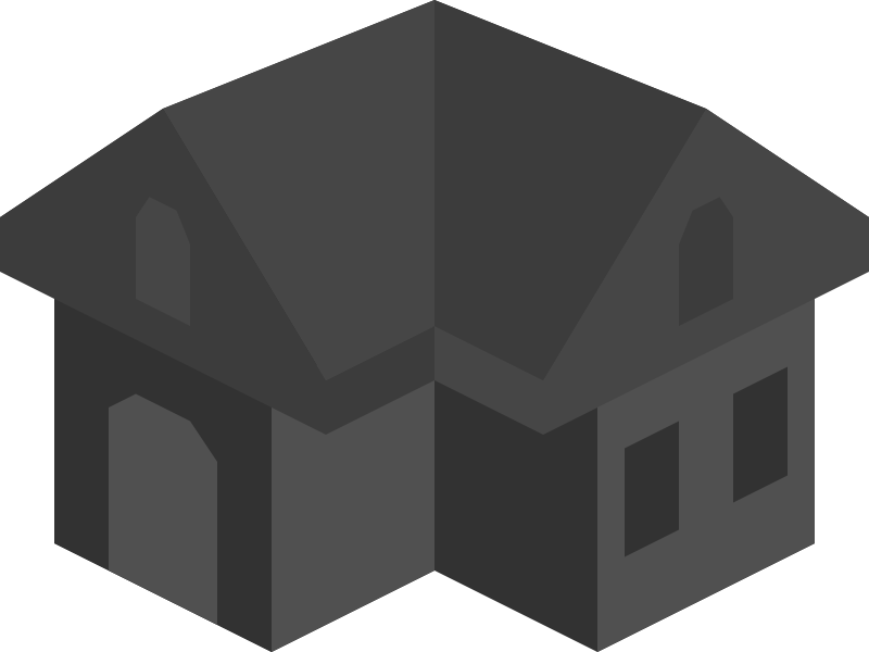 Placeholder Isometric Building Icon Dark