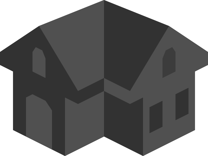 Placeholder Isometric Building Icon Colored Dark Alternative 2