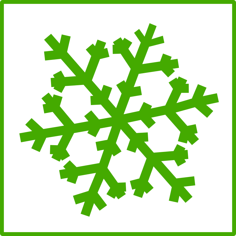 eco green snow icon