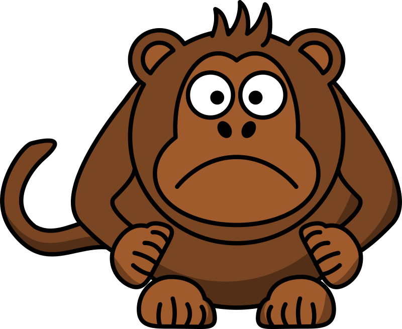 Angry Cartoon monkey