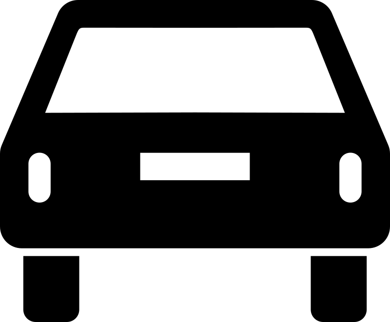 car pictogram rear