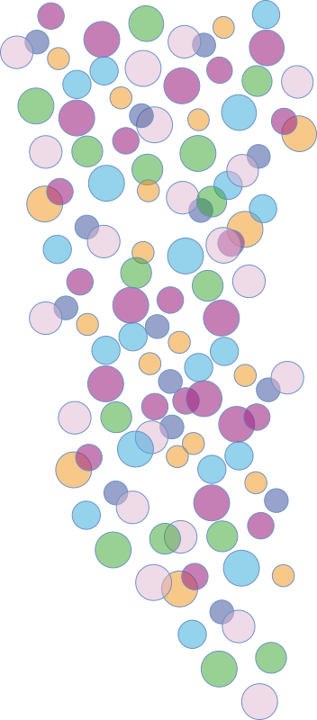 colored bubbles