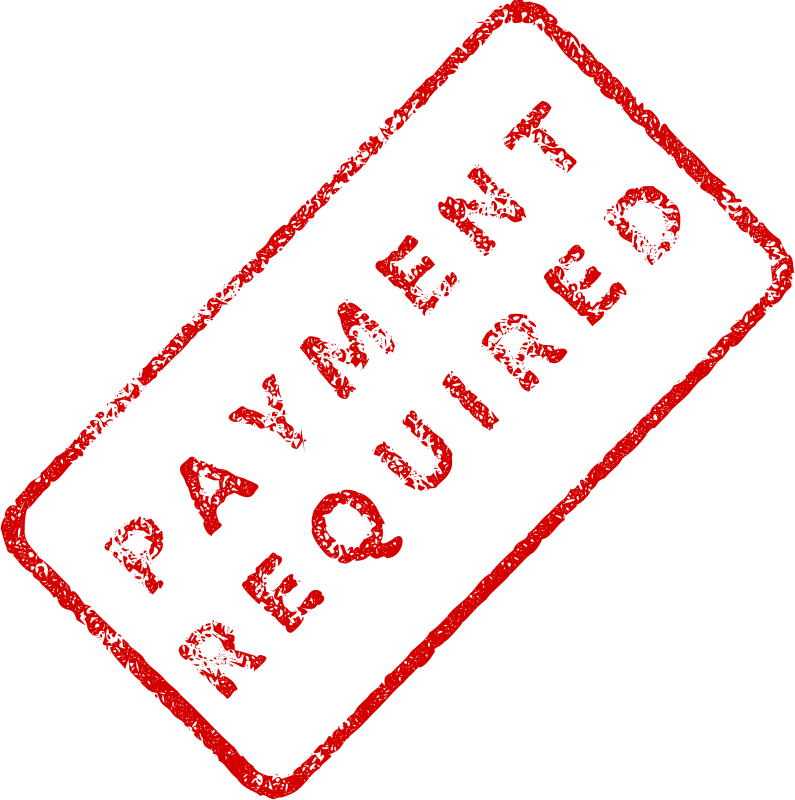 Payment Required Business Stamp 2