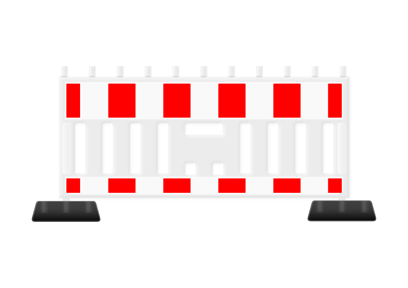 German roadworks-barrier