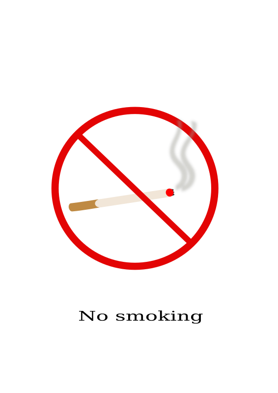 Warning sign - No smoking