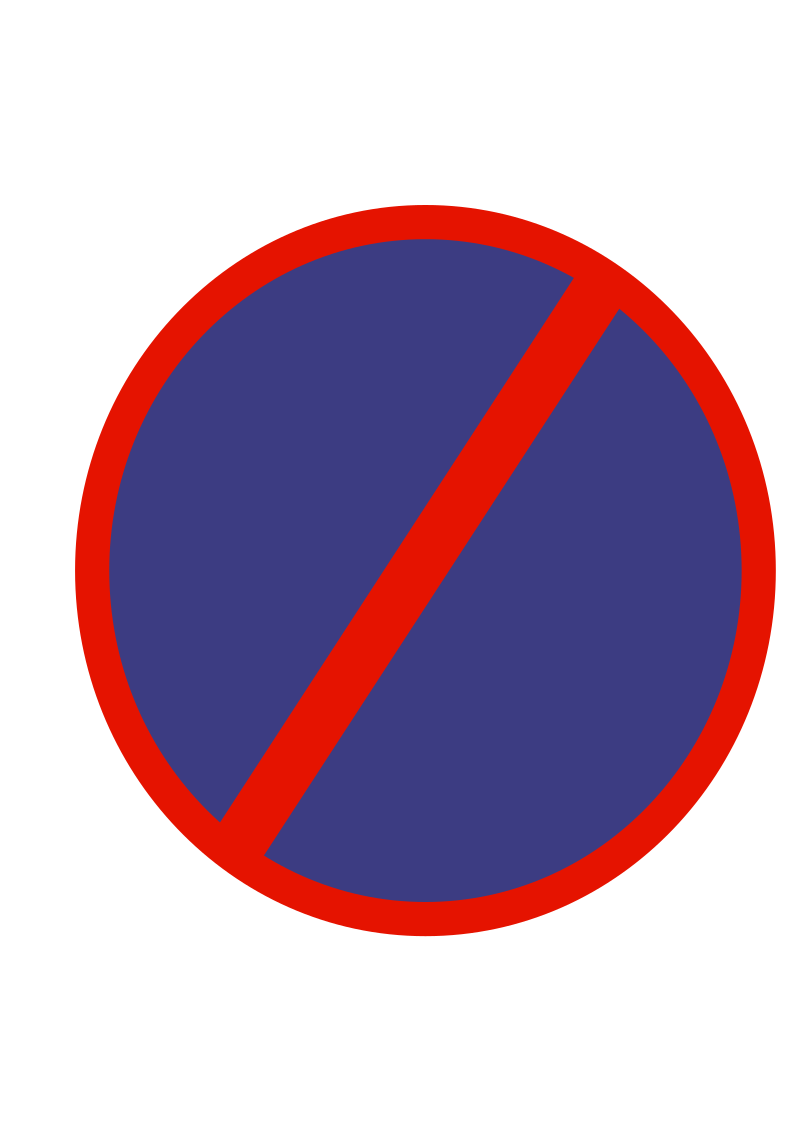 Indian road sign - No parking