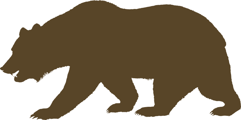 Flag Of California Bear Solid Openclipart