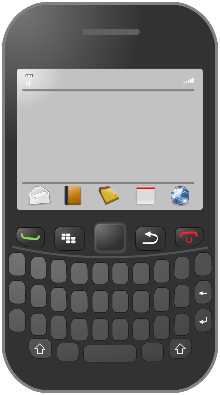 Smartphone with azerty keyboard