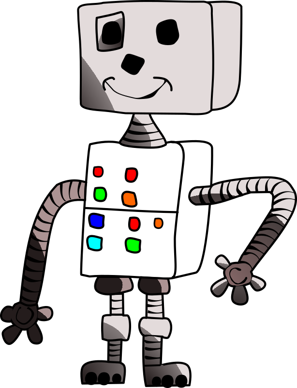 Childlike robot white