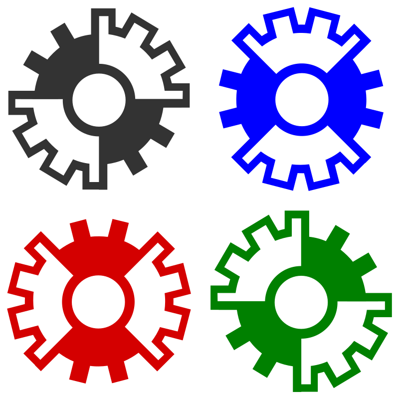 abstract gear wheels