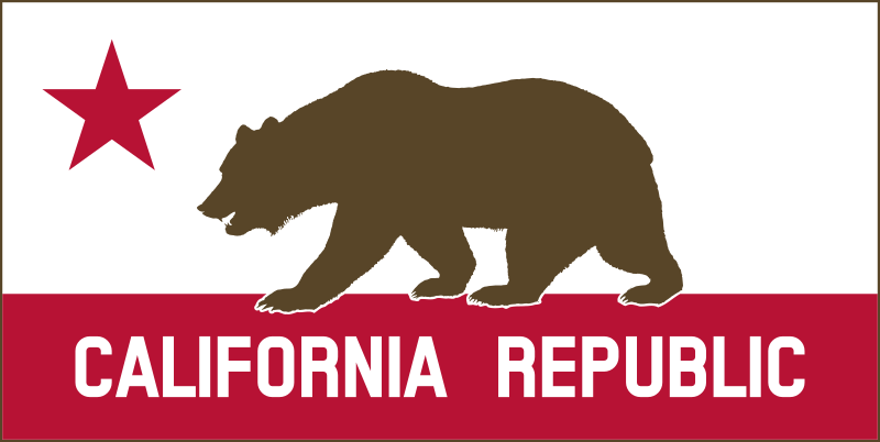 California Banner Clipart A (Solid)