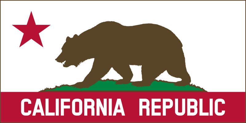 California Banner Clipart B (Solid)