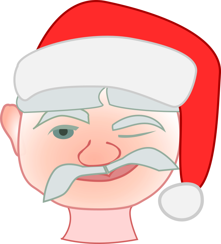 Santa winking