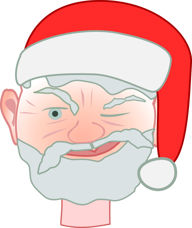 Santa winking 1