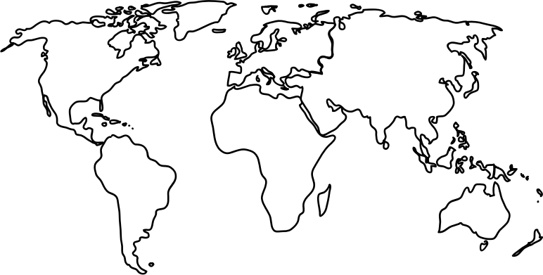 world map black png